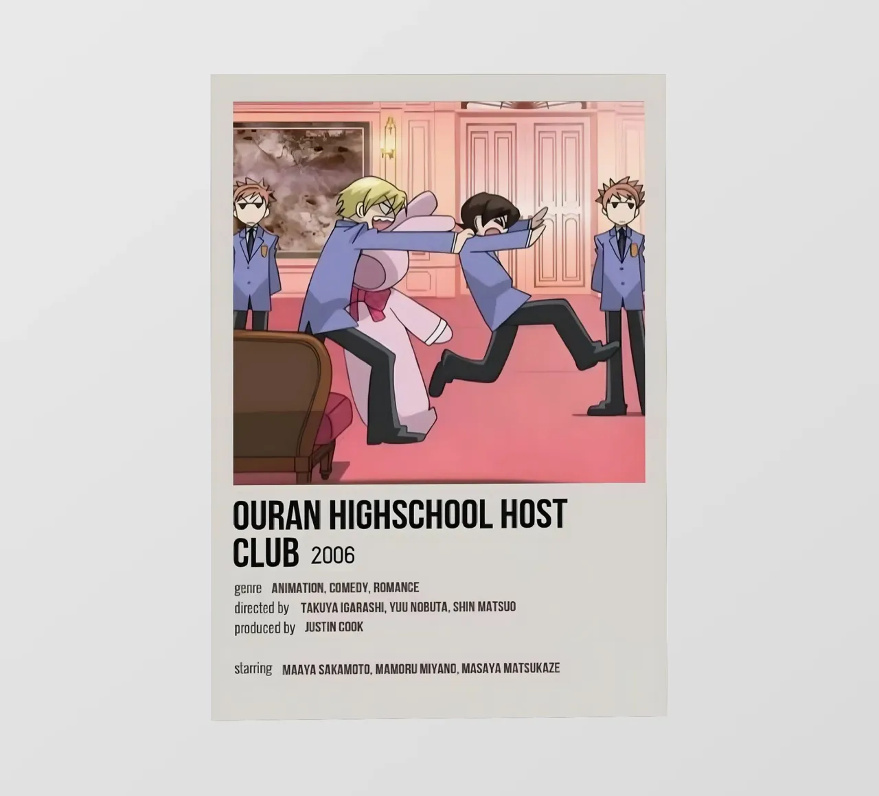 OURAN HIGHSCHOOL HOST  CLUB 2006 pellicola backlit da Totoya