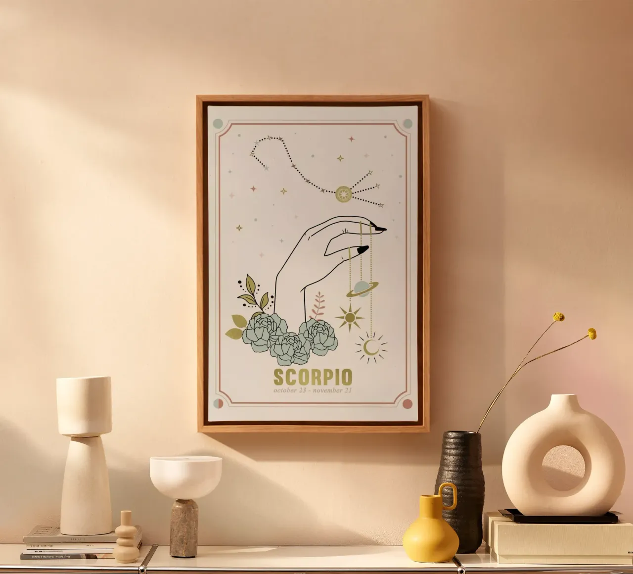 Scorpio tela con Cornice a cassetta da cafelab