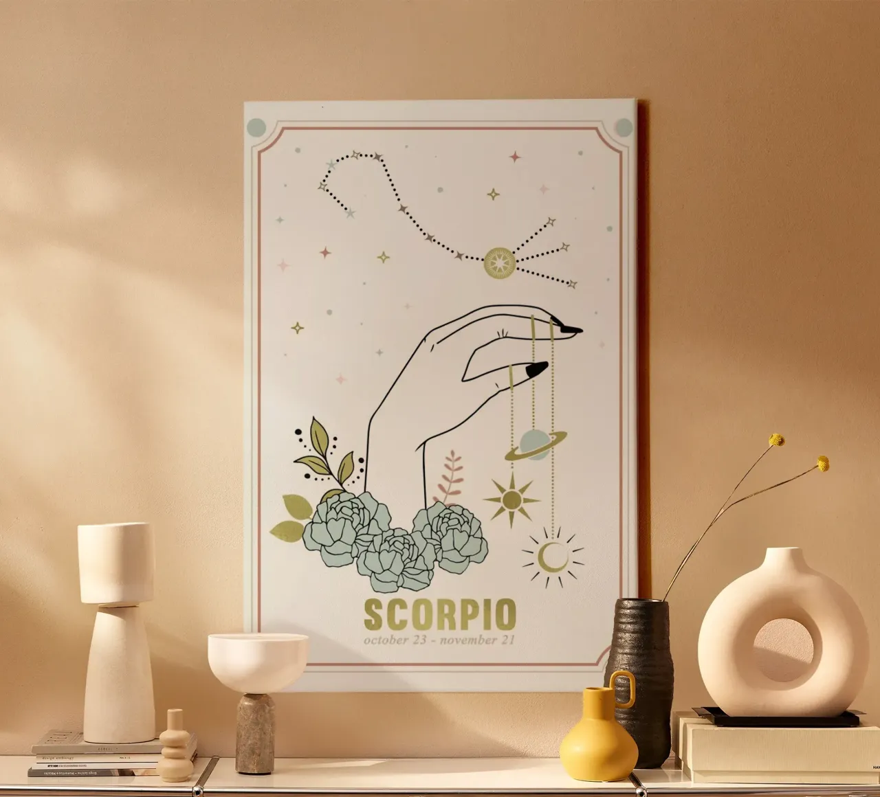 Scorpio tela con Cornice a cassetta da cafelab