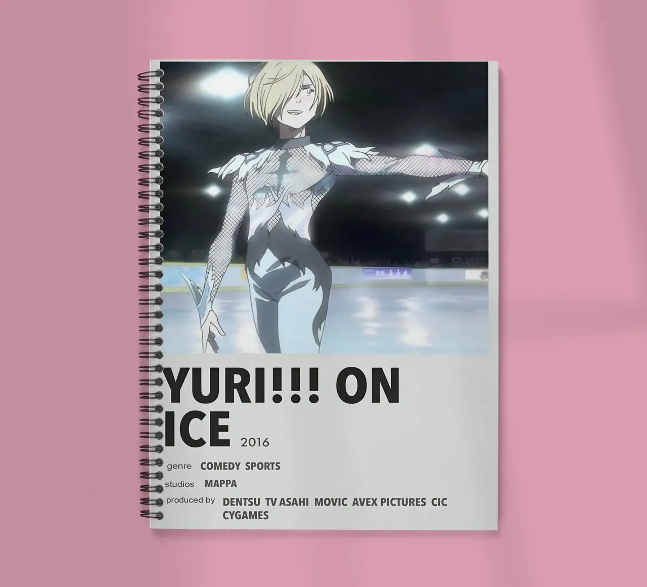 YURI!!! ON ICE  2016 spiral notebook by Totoya