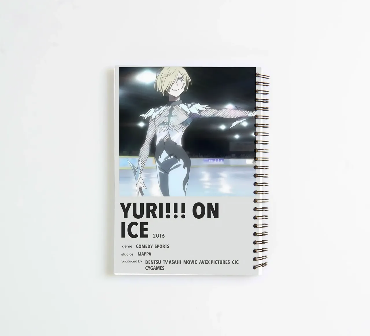 YURI!!! ON ICE  2016 spiral notebook by Totoya