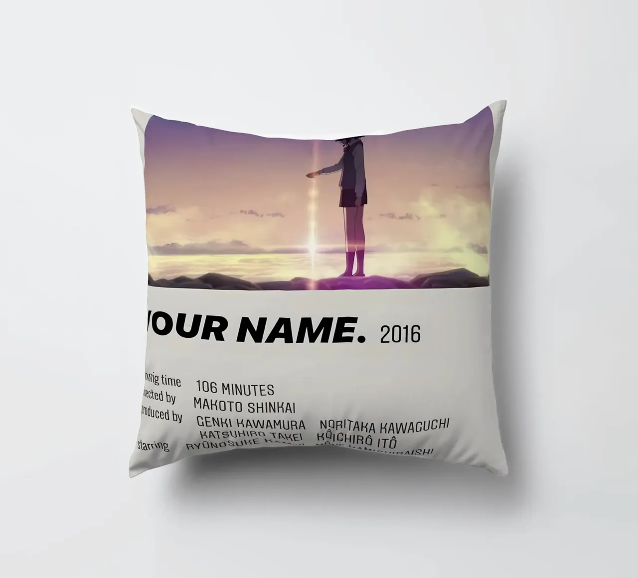 YOUR NAME.  2016 cuscino da Totoya