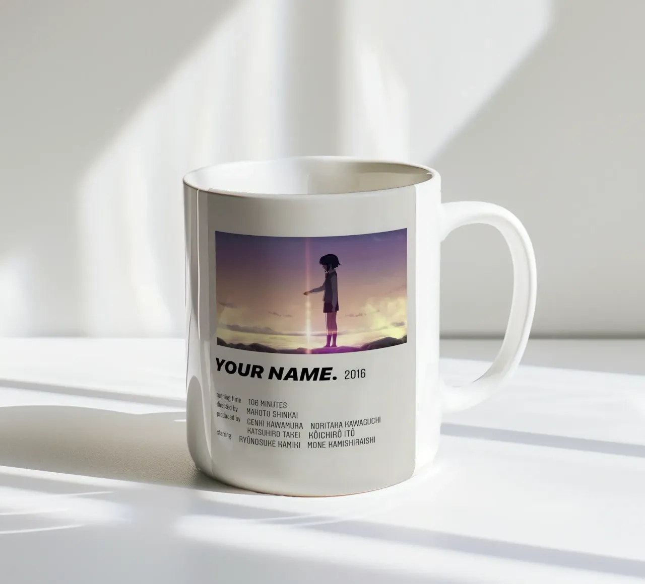 YOUR NAME.  2016 tazza in ceramica da Totoya