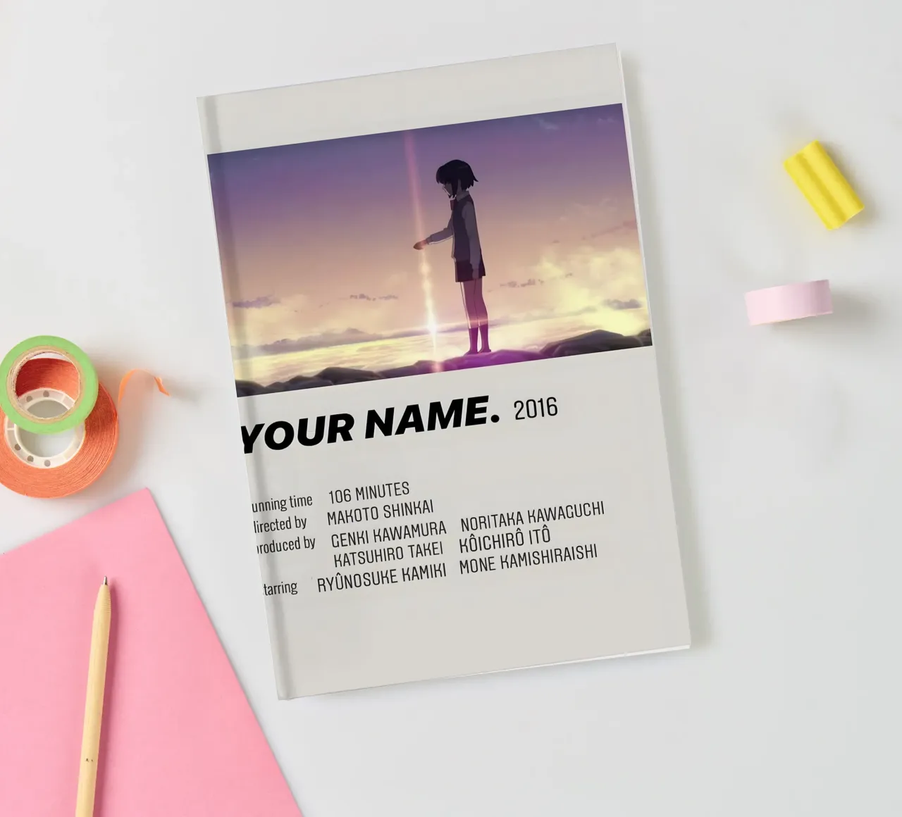 YOUR NAME.  2016 notebook by Totoya