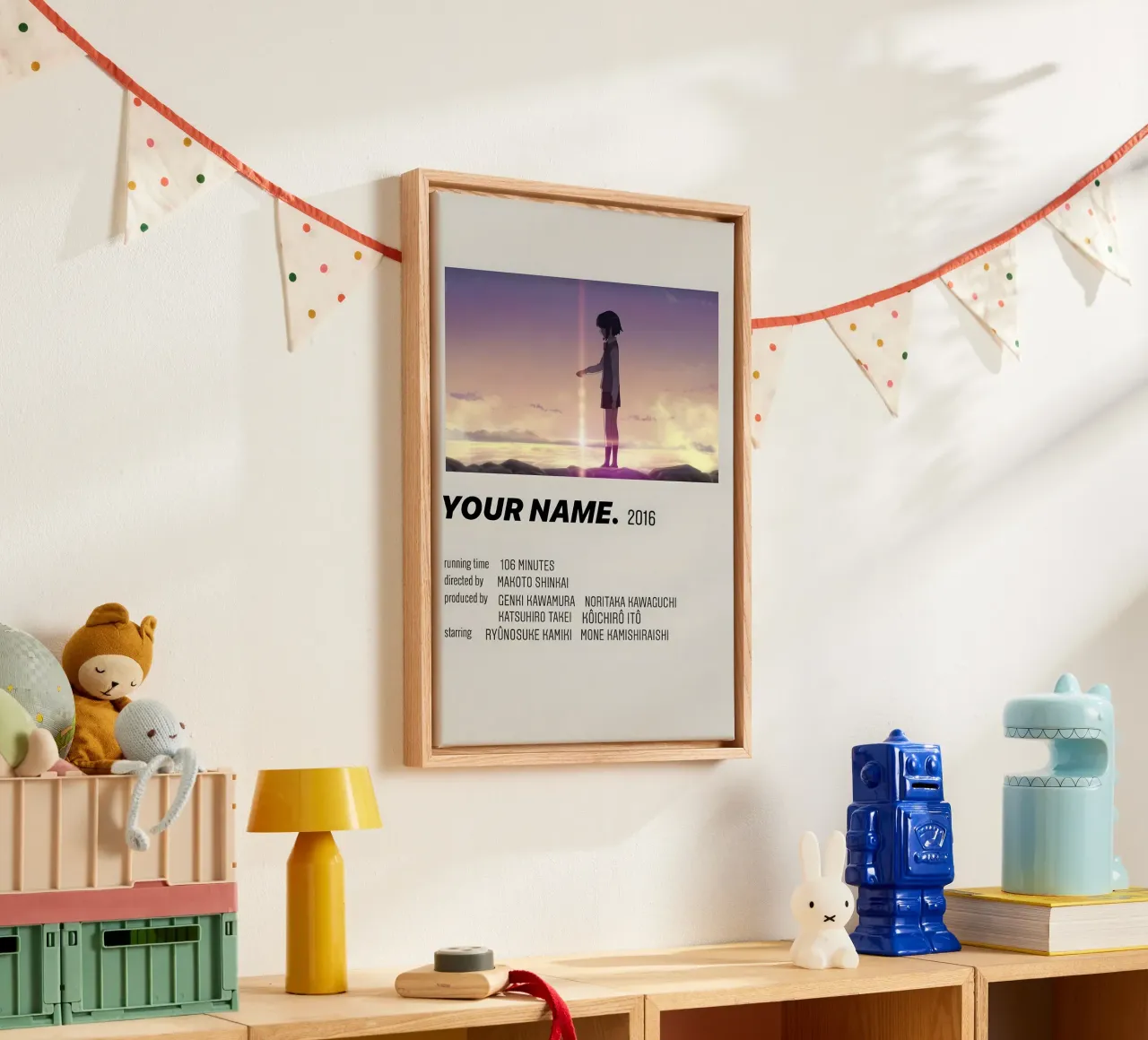 YOUR NAME.  2016 tela con Cornice a cassetta da Totoya