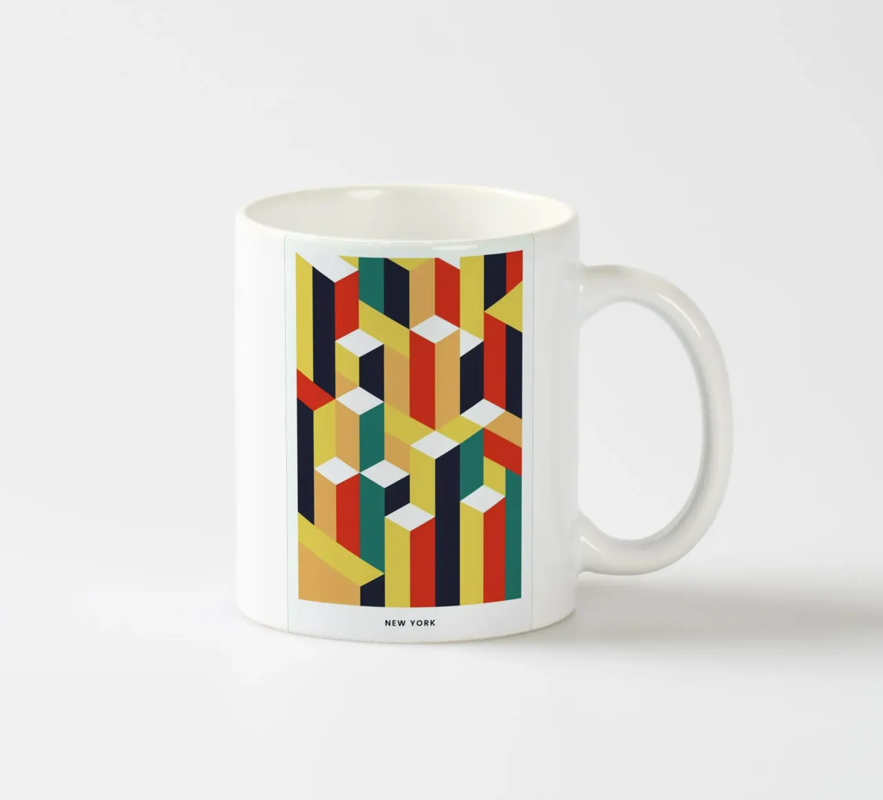 New York ceramic mug by daylight design studio