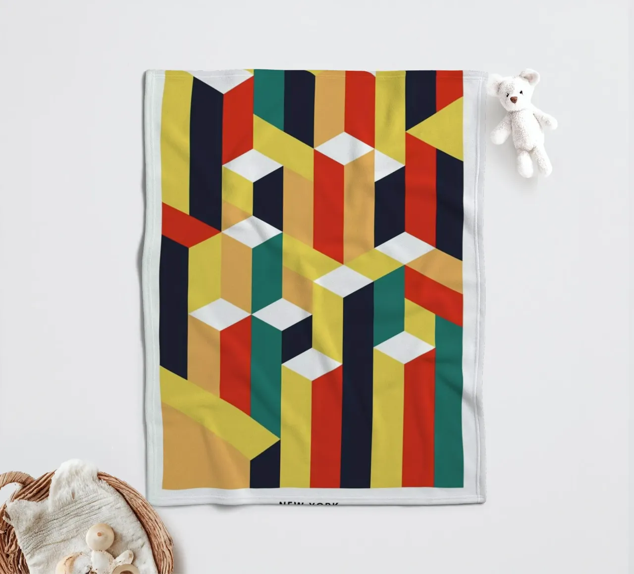 New York fleece blanket by daylight design studio