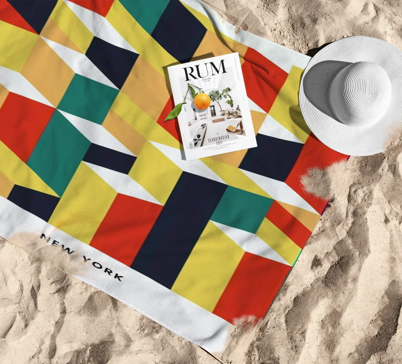 New York beach towel by daylight design studio