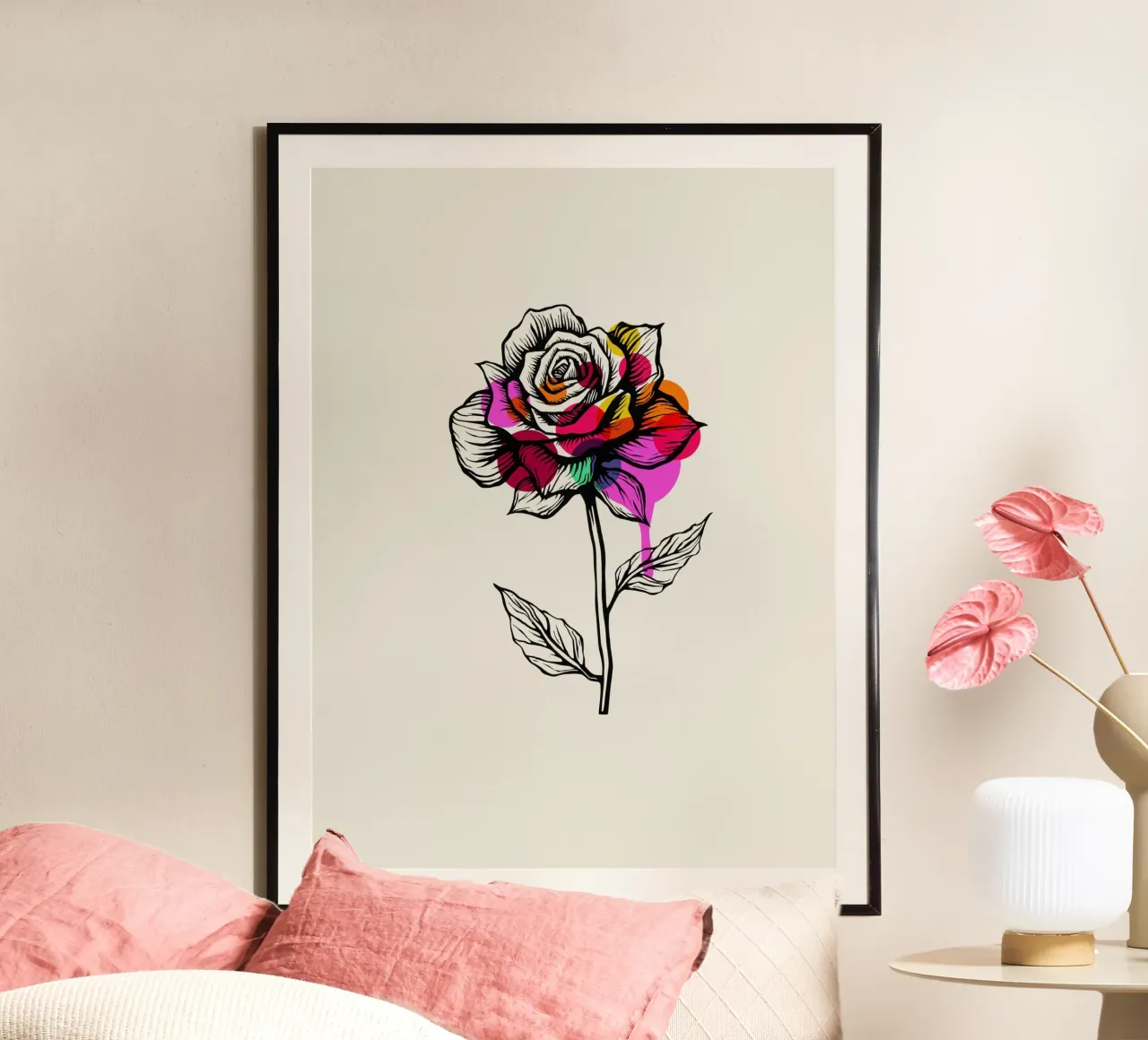 Ink & Petals: The Abstract Rose carta hahnemühle da Indigo Rain