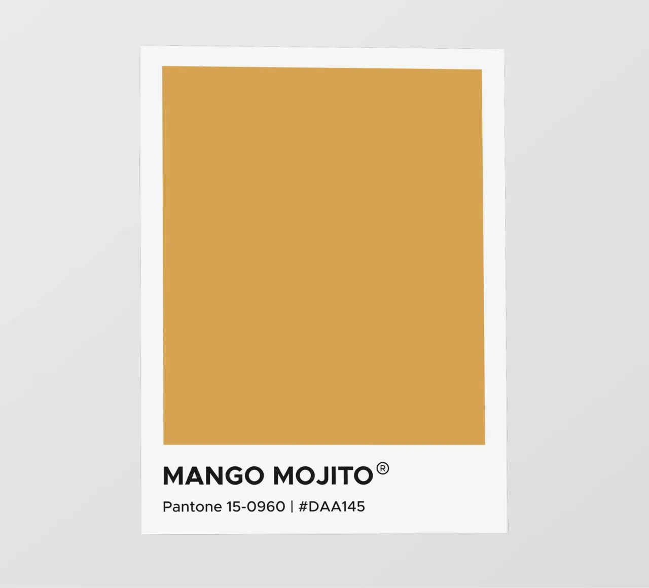 Mango Mojito Pantone pellicola backlit da Paigaam Studio
