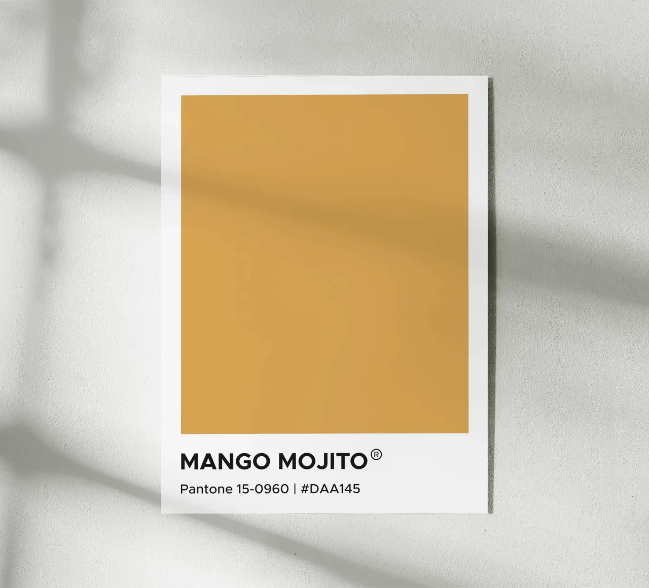 Mango Mojito Pantone acrylic glass by Paigaam Studio