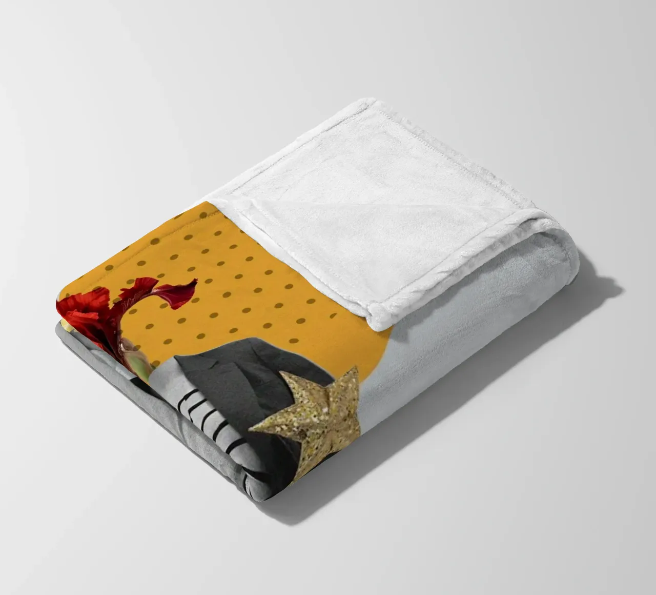 The Garden Wears Couture fleece blanket by Indigo Rain