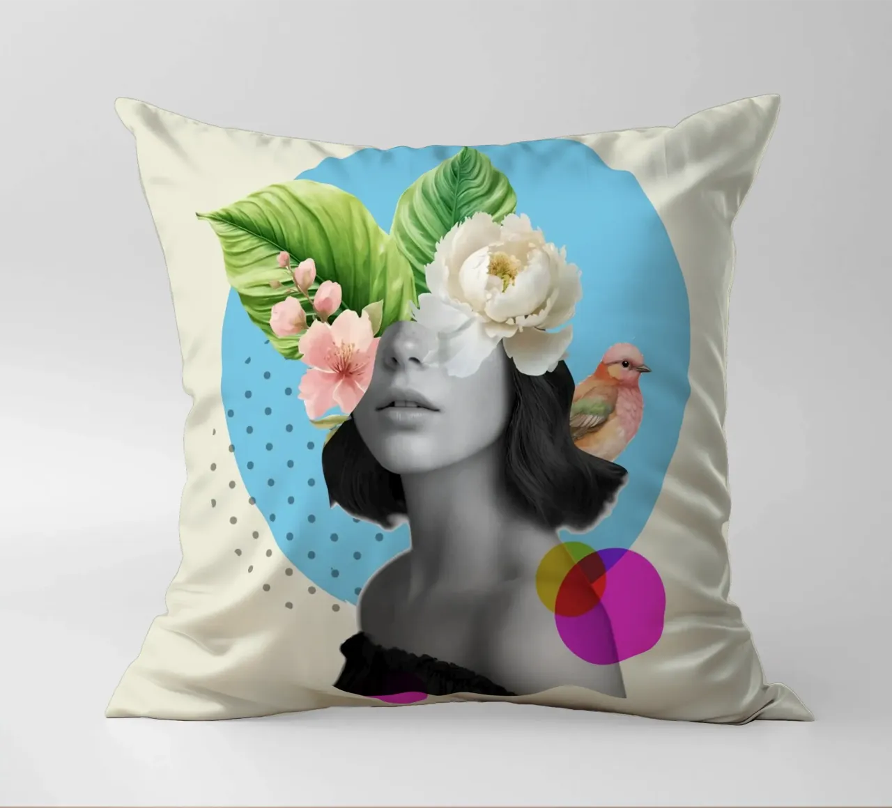 Flora of Thought cuscino da Indigo Rain