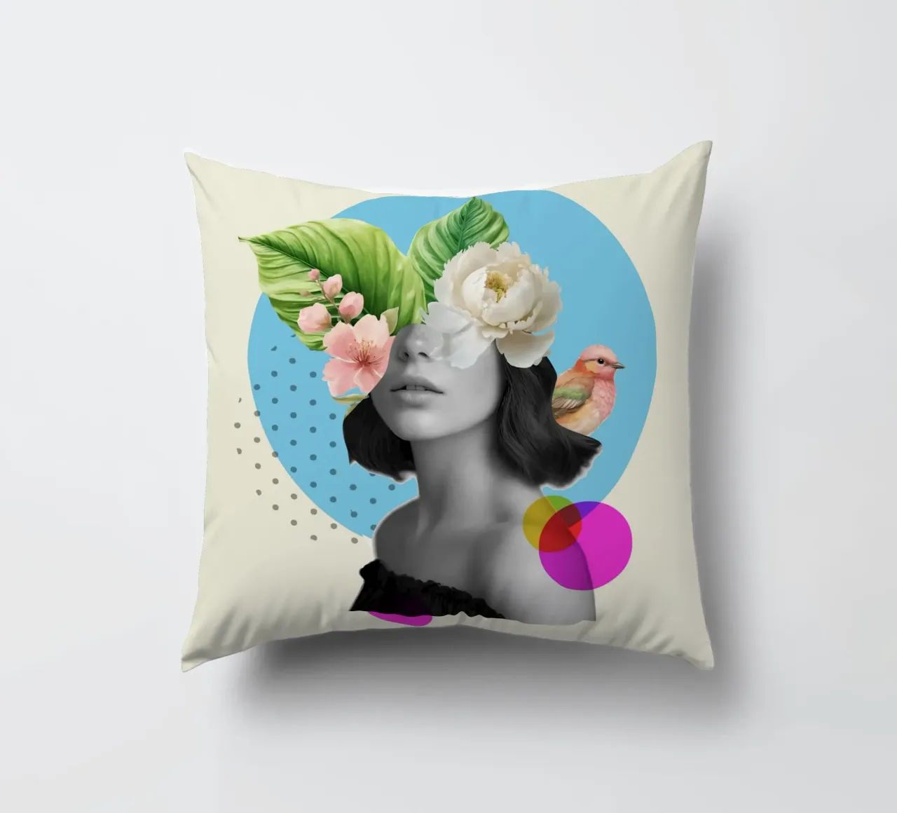 Flora of Thought cuscino da Indigo Rain
