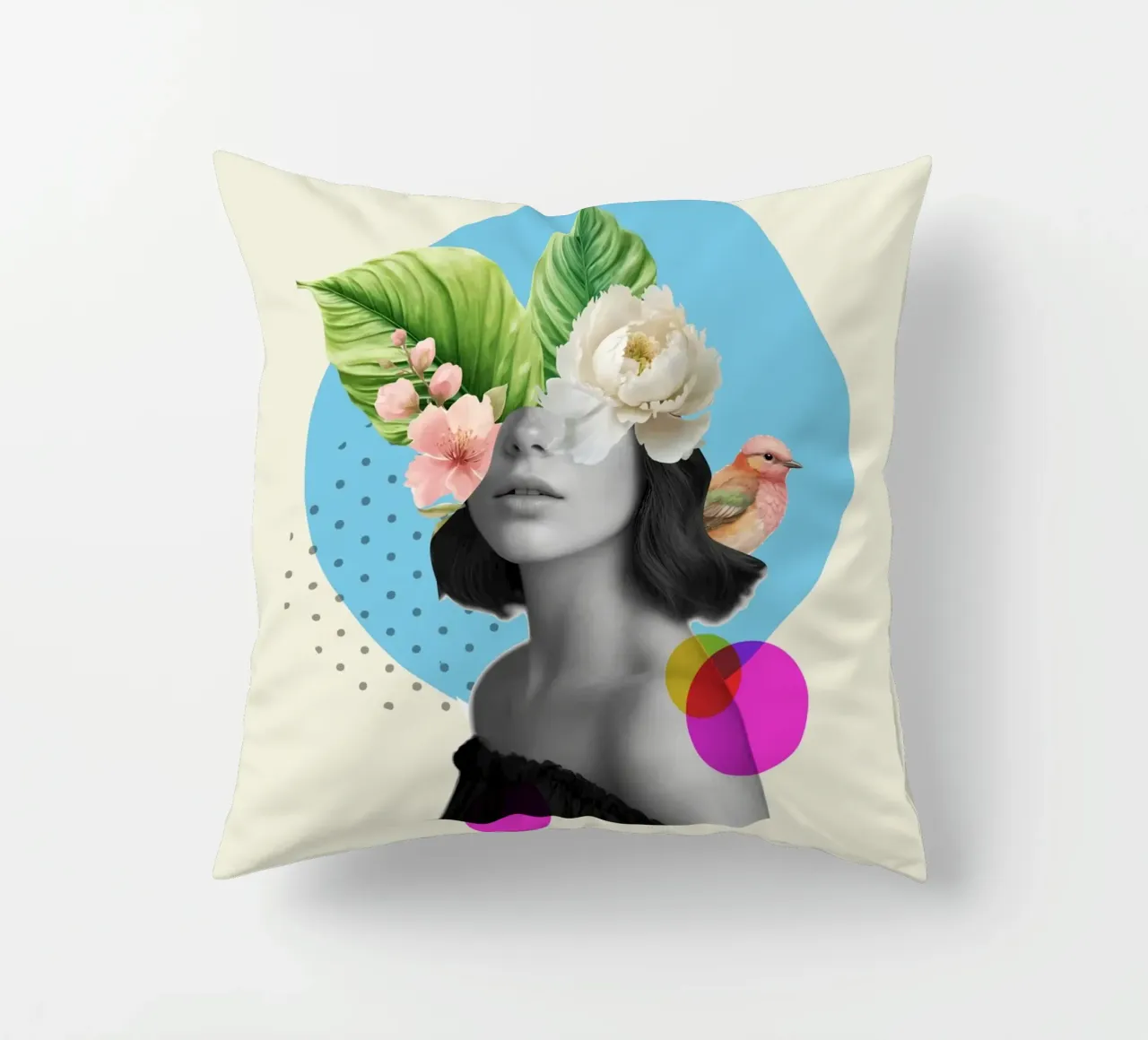 Flora of Thought cuscino da Indigo Rain