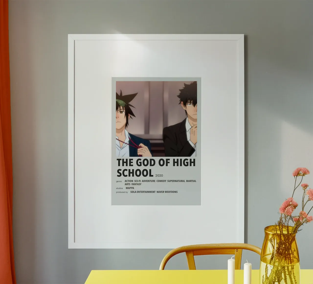 THE GOD OF HIGH SCHOOL 2020 poster con telaio in plastica da Totoya