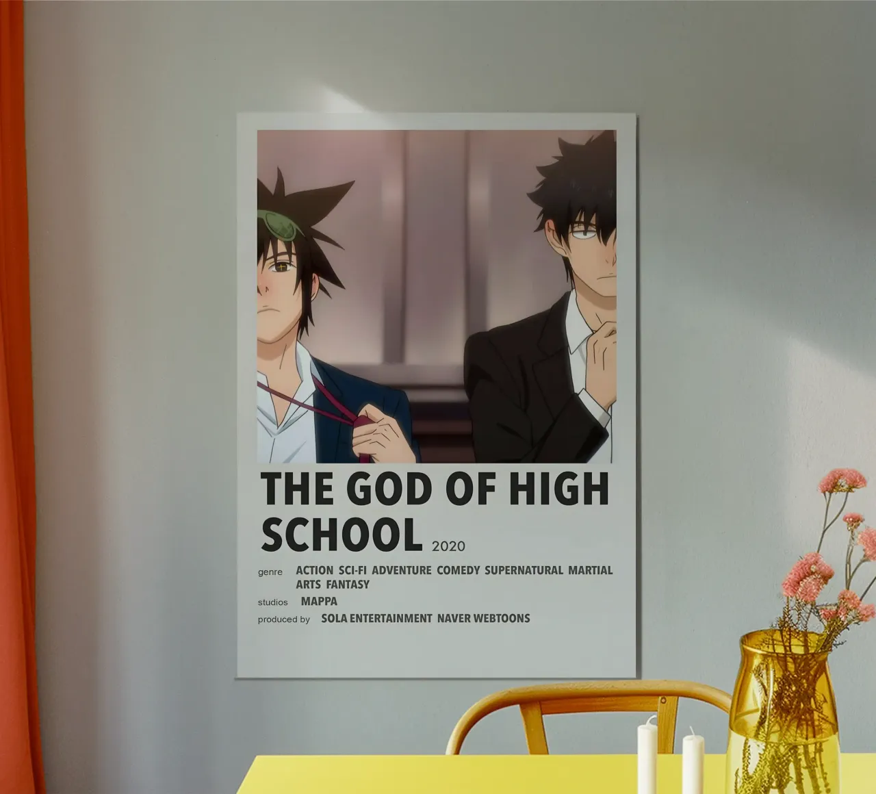 THE GOD OF HIGH SCHOOL 2020 poster con telaio in plastica da Totoya