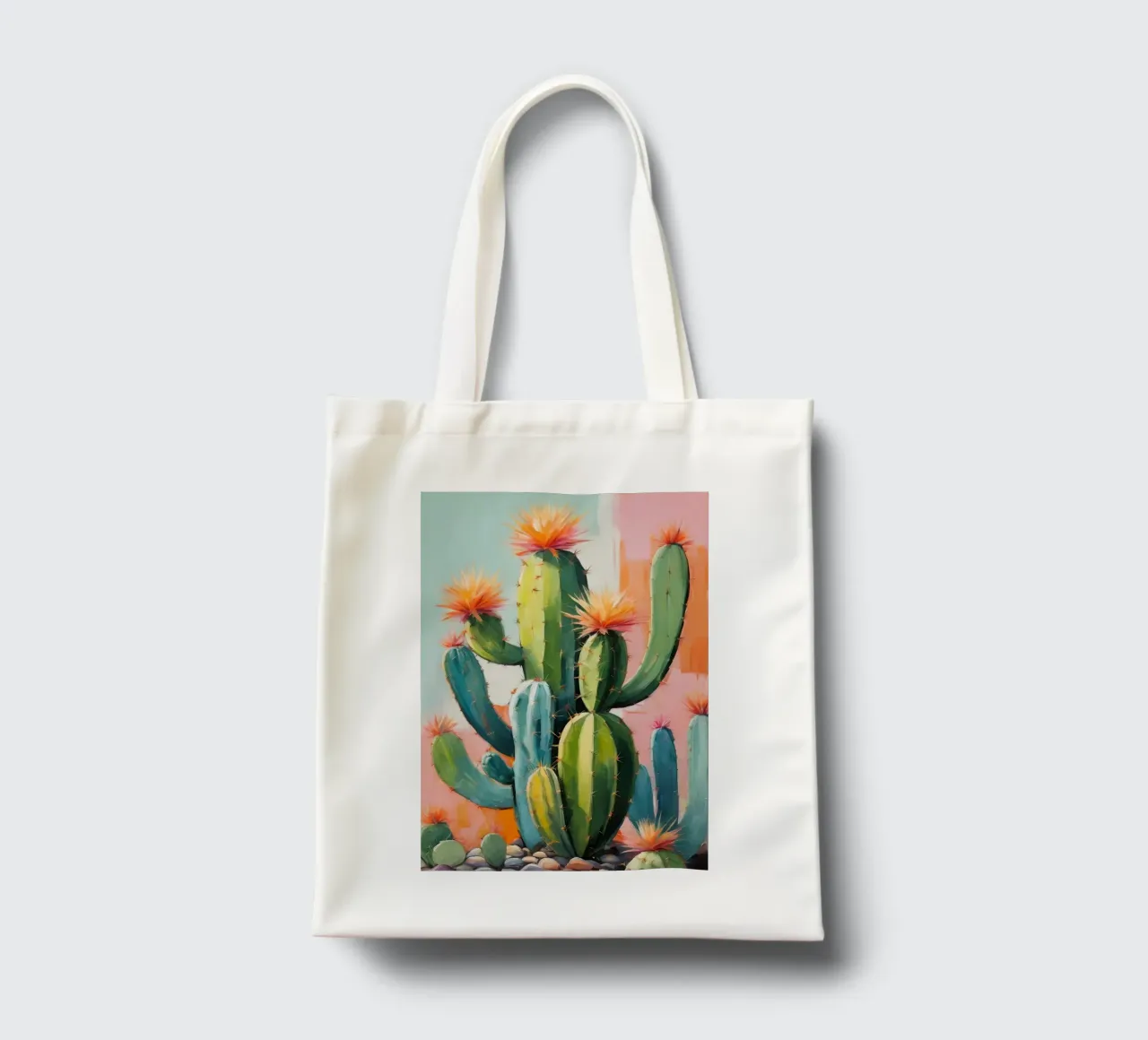 Sunset Cactus Garden tote bag by Indigo Rain
