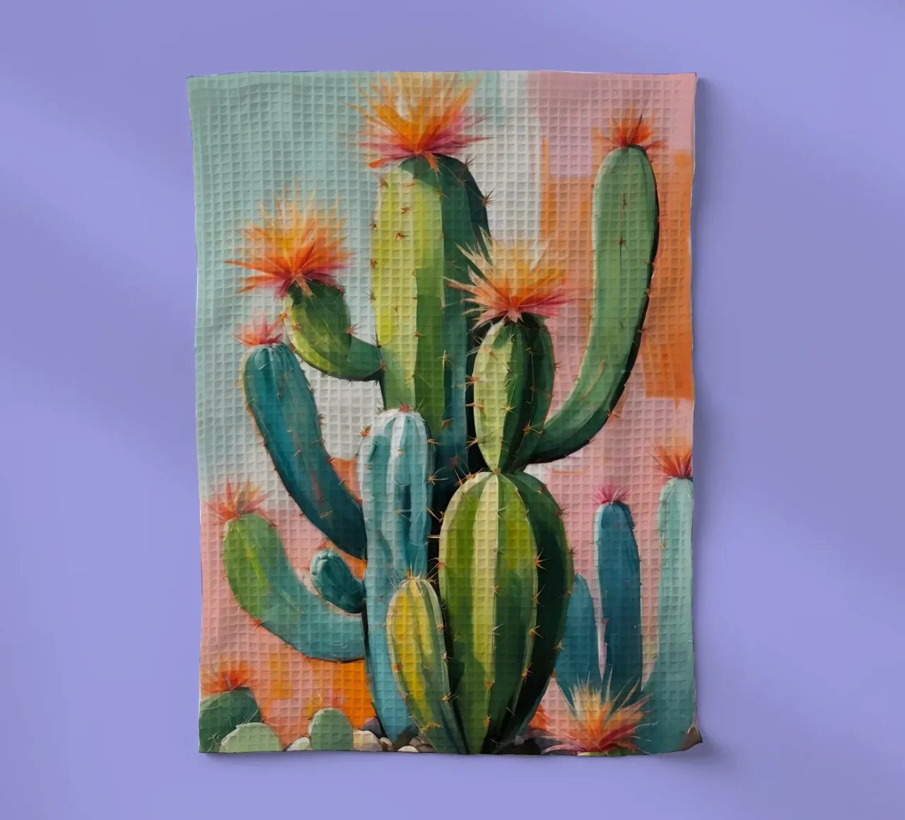 Sunset Cactus Garden canovaccio da cucina da Indigo Rain