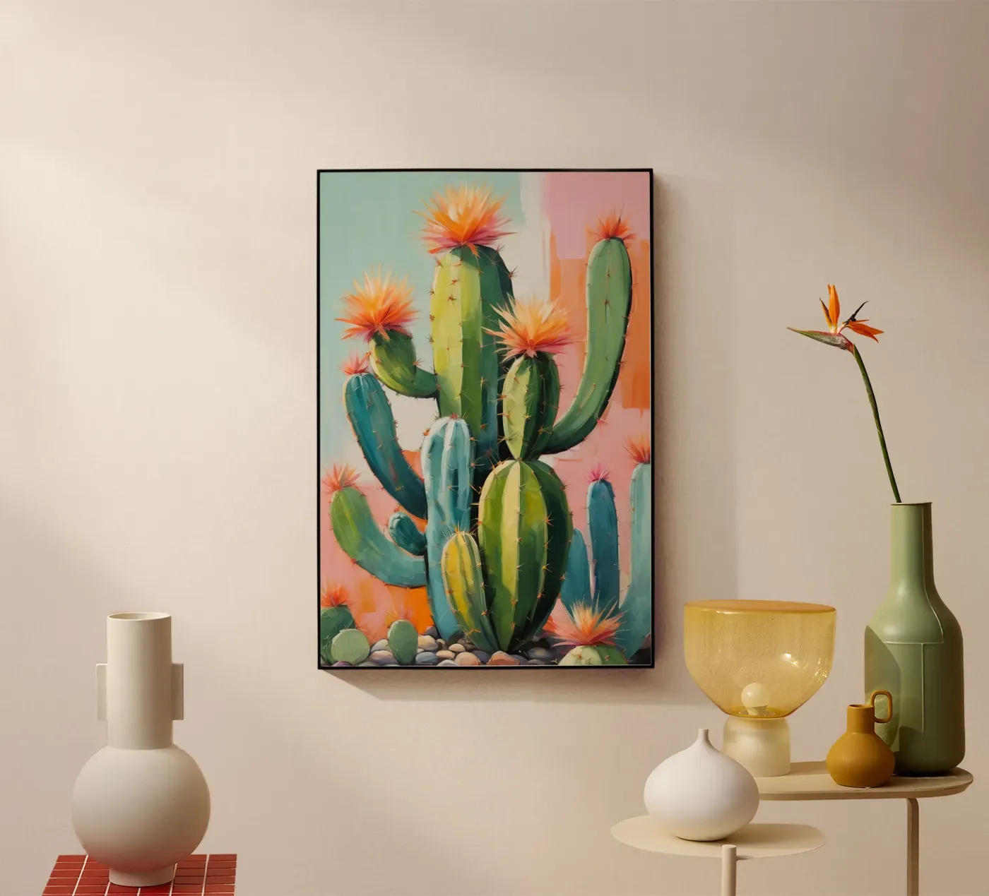 Sunset Cactus Garden plexiglass da Indigo Rain