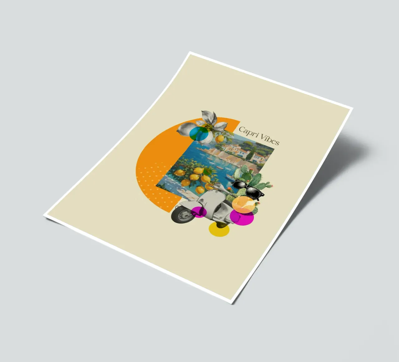 Capri Vibes sticker sheet by Indigo Rain