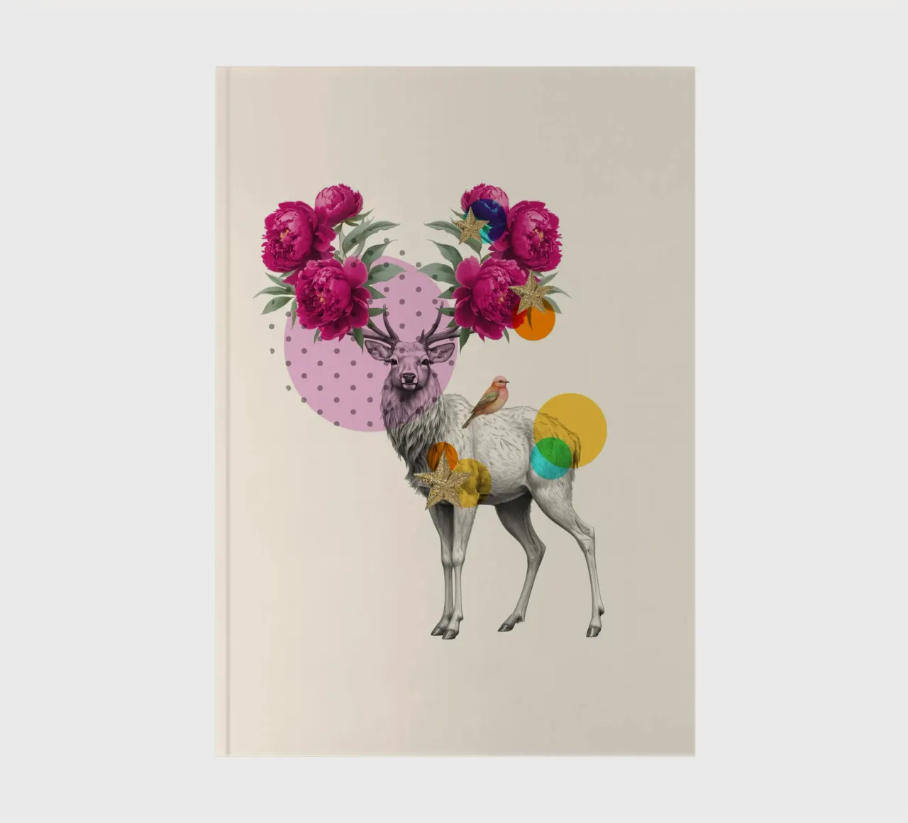 Antlers in Bloom notebook by Indigo Rain