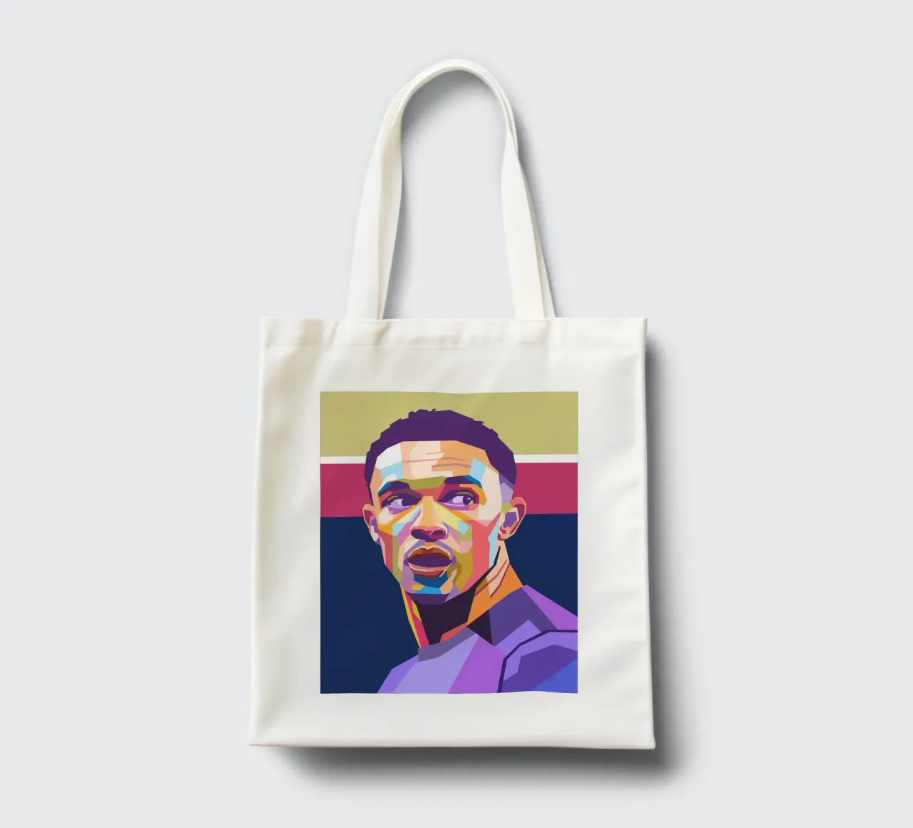 Arte pop de Trent Alexander-Arnold tote bag de Hantamrata