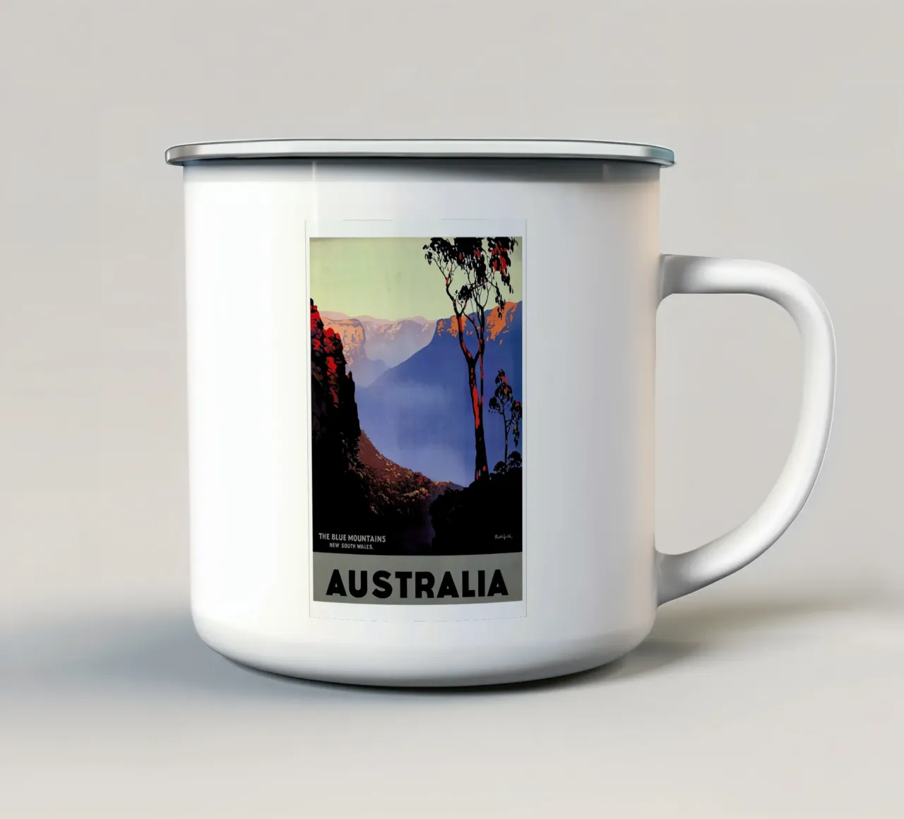 australia1 tazza in smalto da Robert Livingston