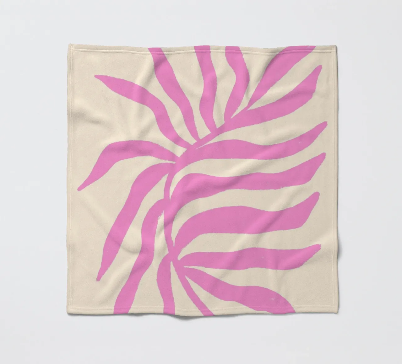 Rosa Silhouette Texturierter Zweig 2 Fleecedecke von Wackapacka