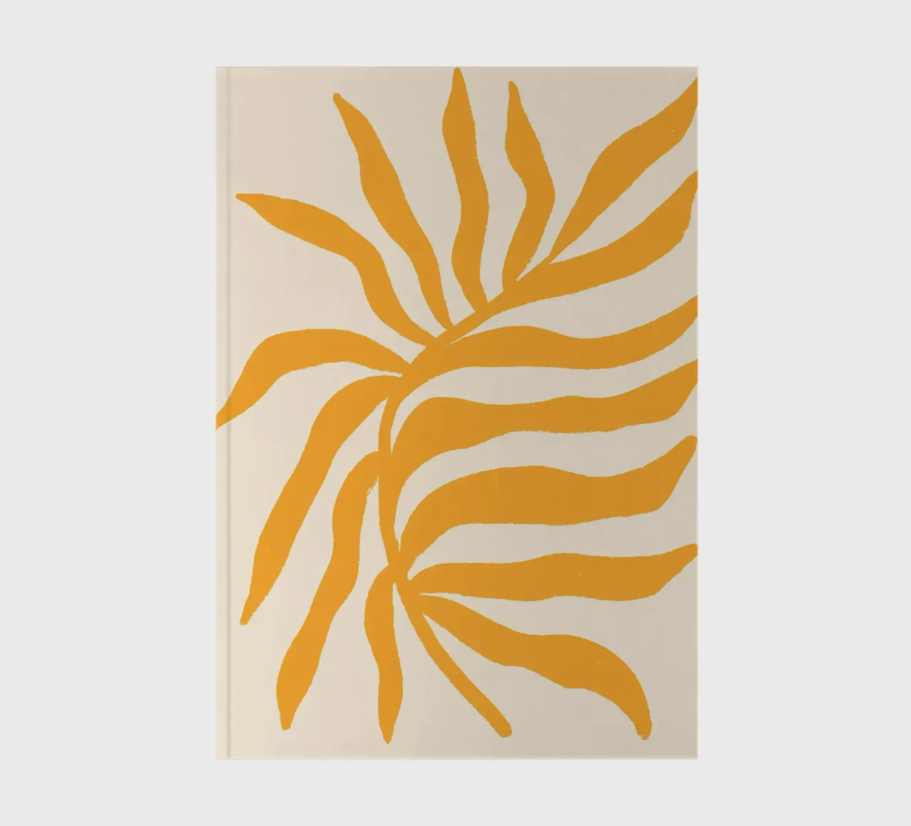 Silhouette jaune Branche texturée 2 carnet de notes de Wackapacka