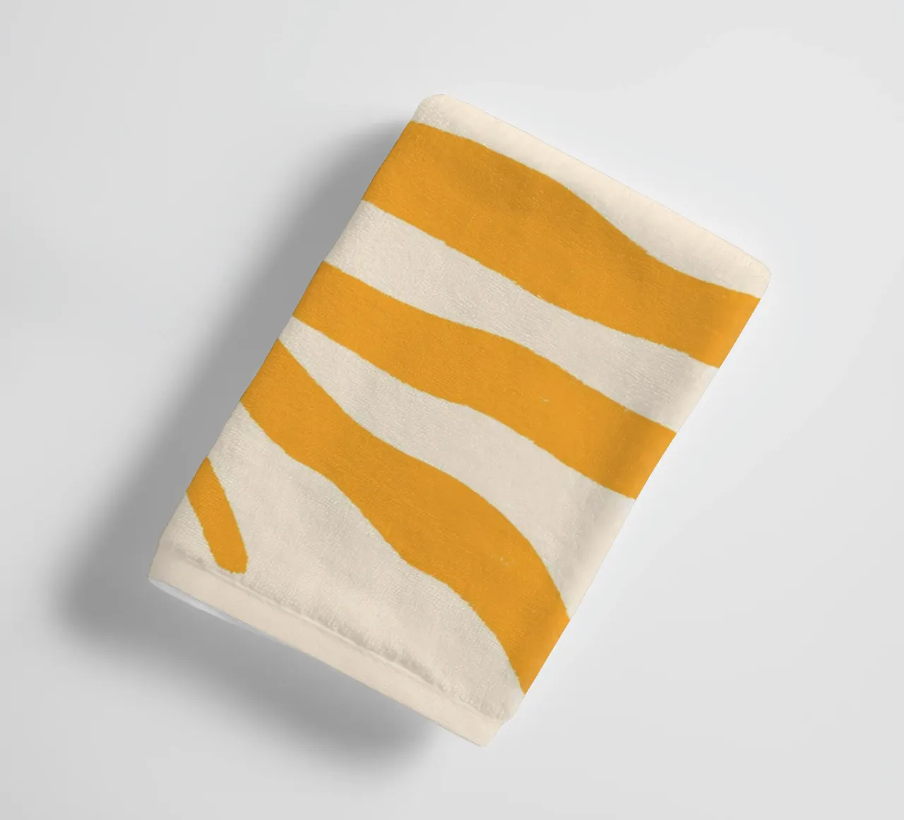 Silhouette jaune Branche texturée 2 serviette de bain de Wackapacka