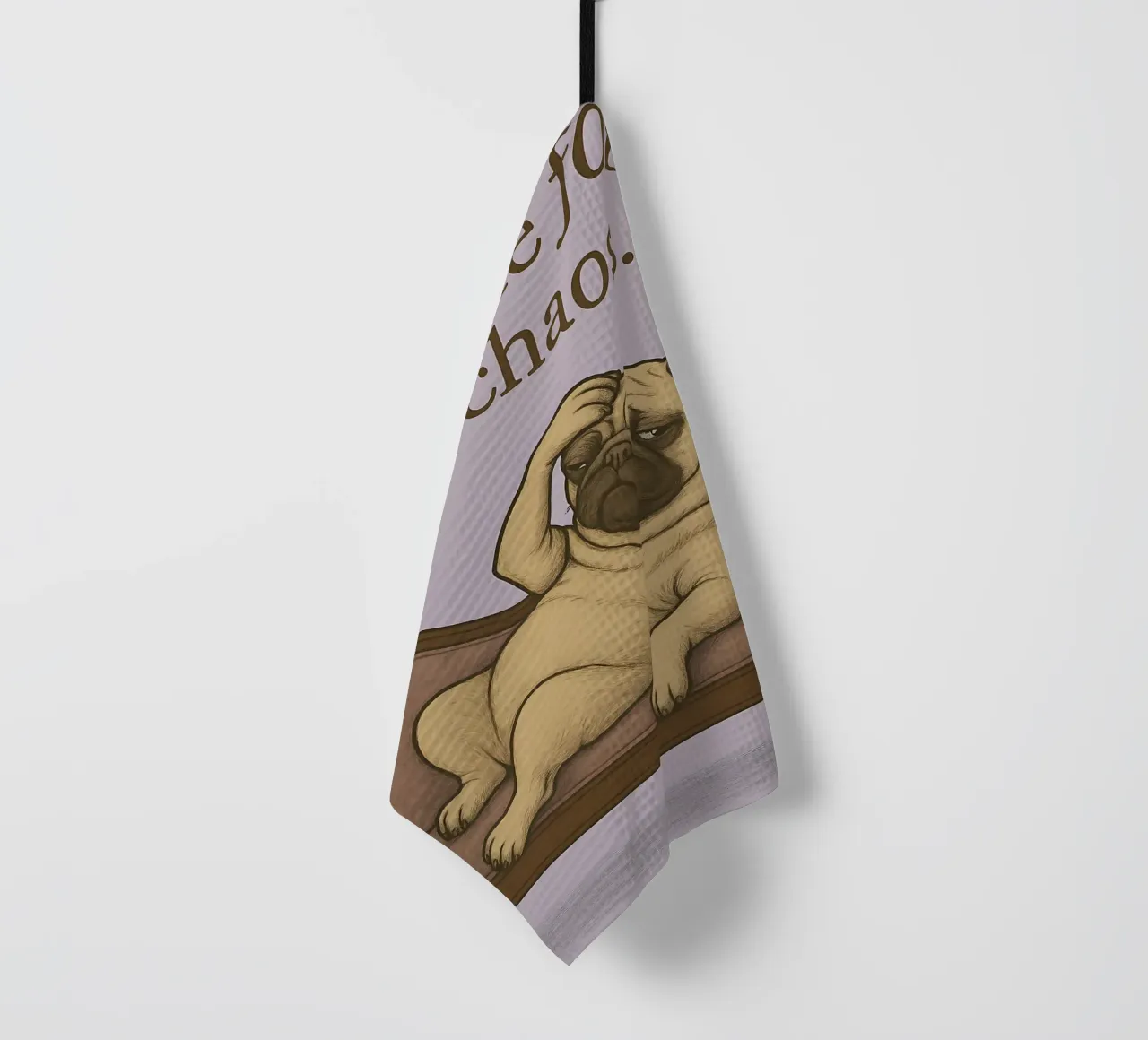 Funny Pug Meme canovaccio da cucina da Funny Humor Art