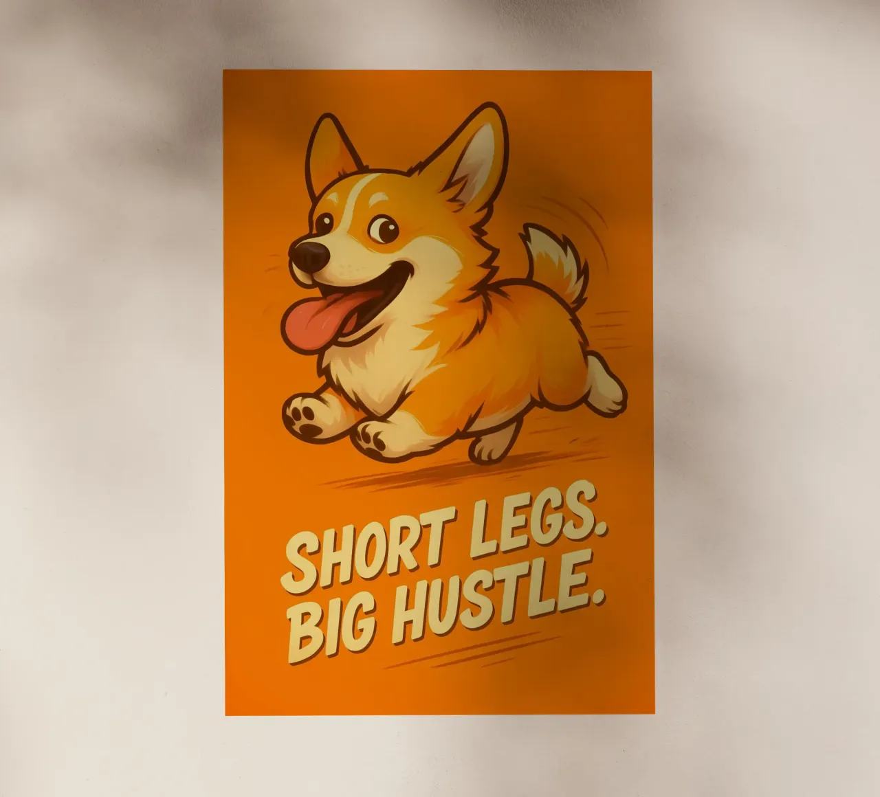 Meme divertente sui Corgi pellicola backlit da Funny Humor Art