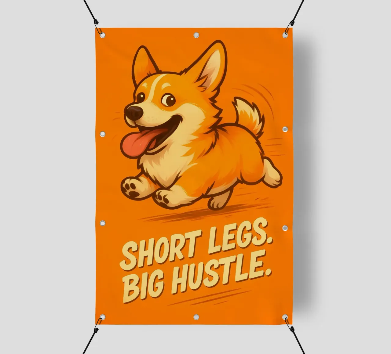Meme divertente sui Corgi telo in pvc da Funny Humor Art
