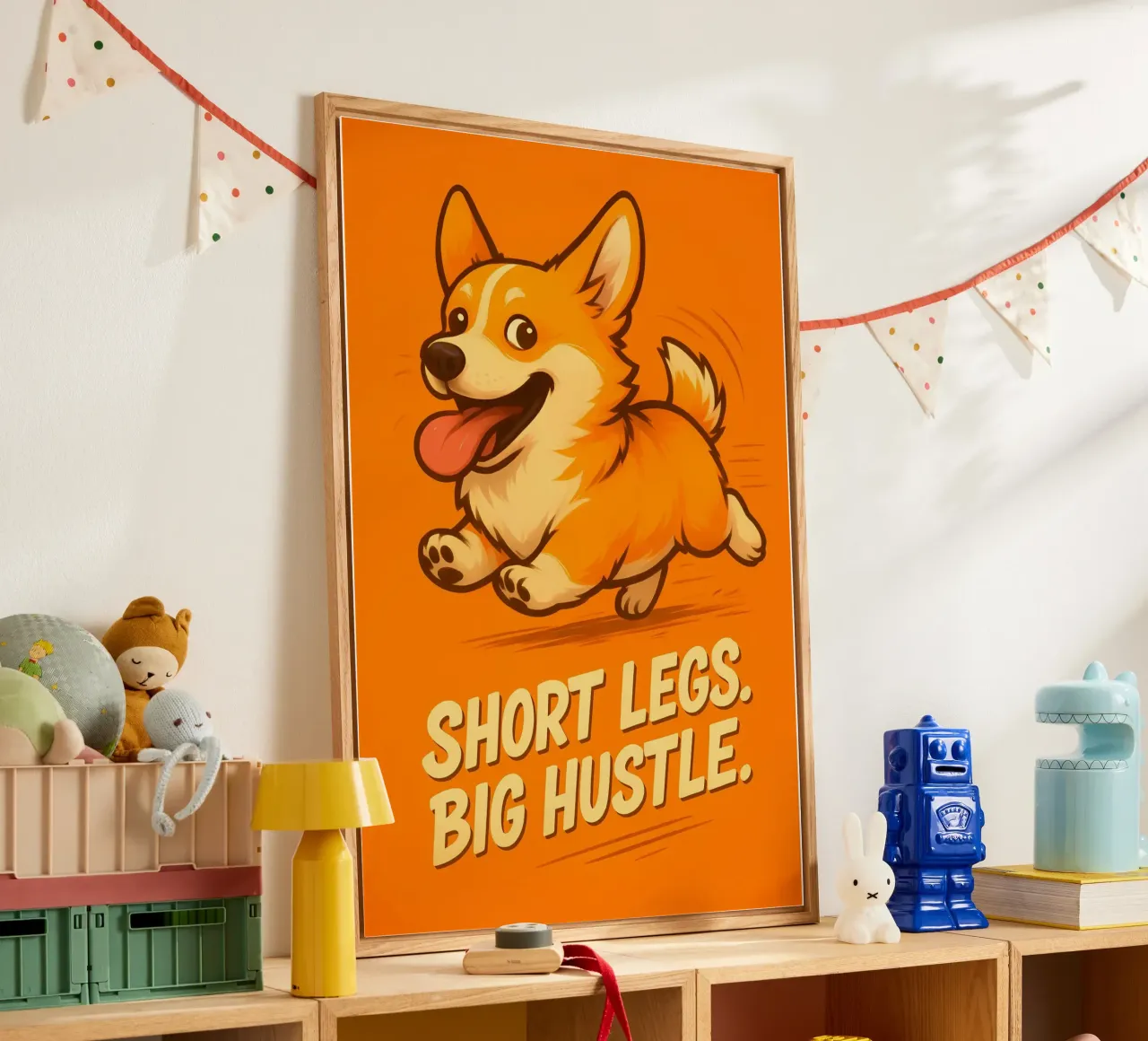 Meme divertente sui Corgi plexiglass da Funny Humor Art