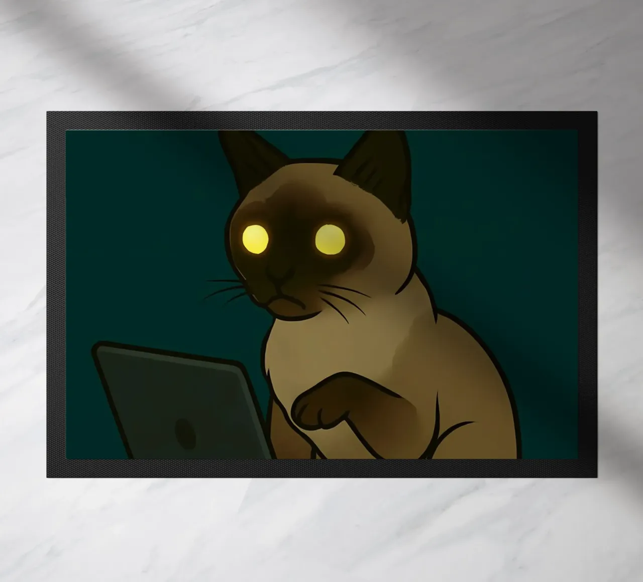 Funny Siamese Cat Meme zerbino da Funny Humor Art