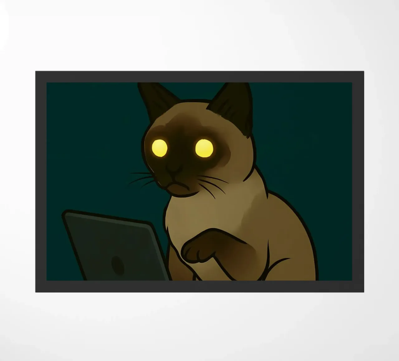 Funny Siamese Cat Meme zerbino da Funny Humor Art