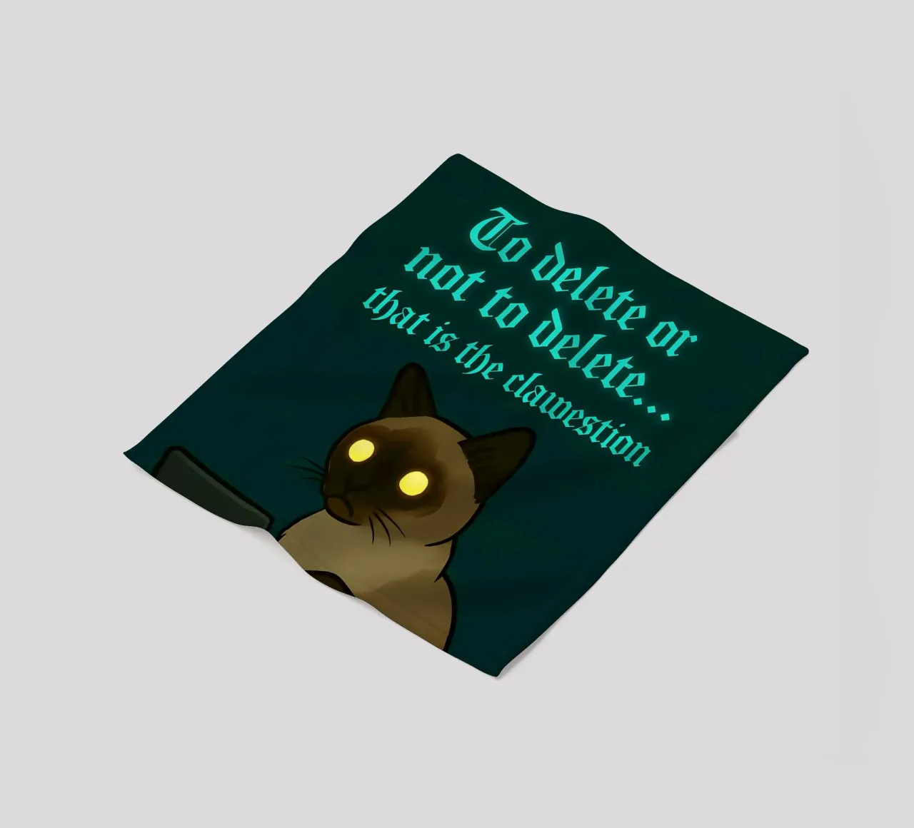 Funny Siamese Cat Meme coperta in pile da Funny Humor Art