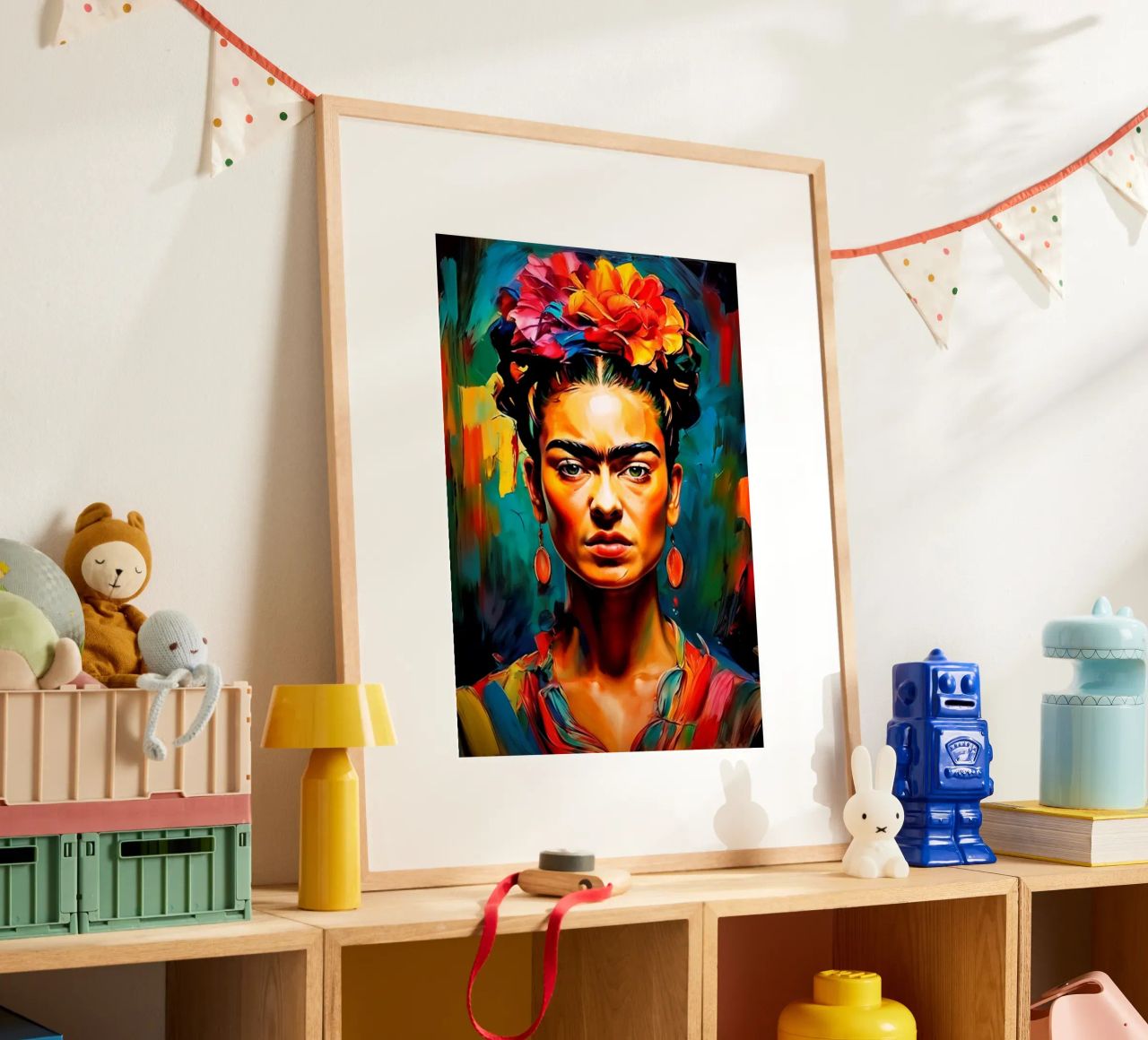 Frida-Gemälde Poster von Popo Photograph