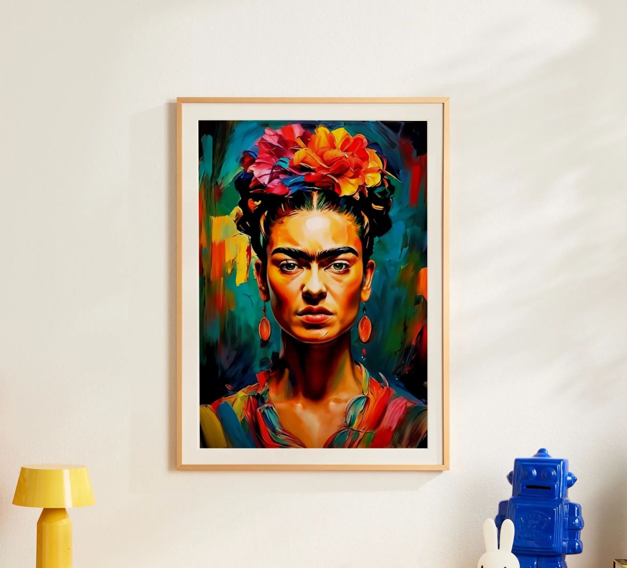 Frida-Gemälde Poster von Popo Photograph