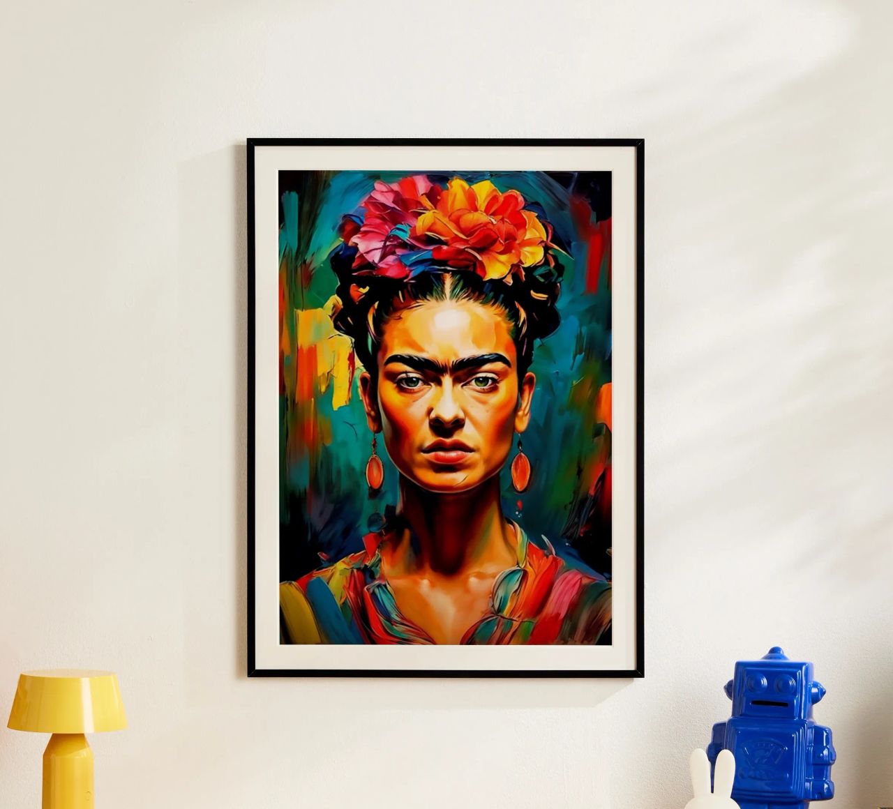 Frida-Gemälde Poster von Popo Photograph