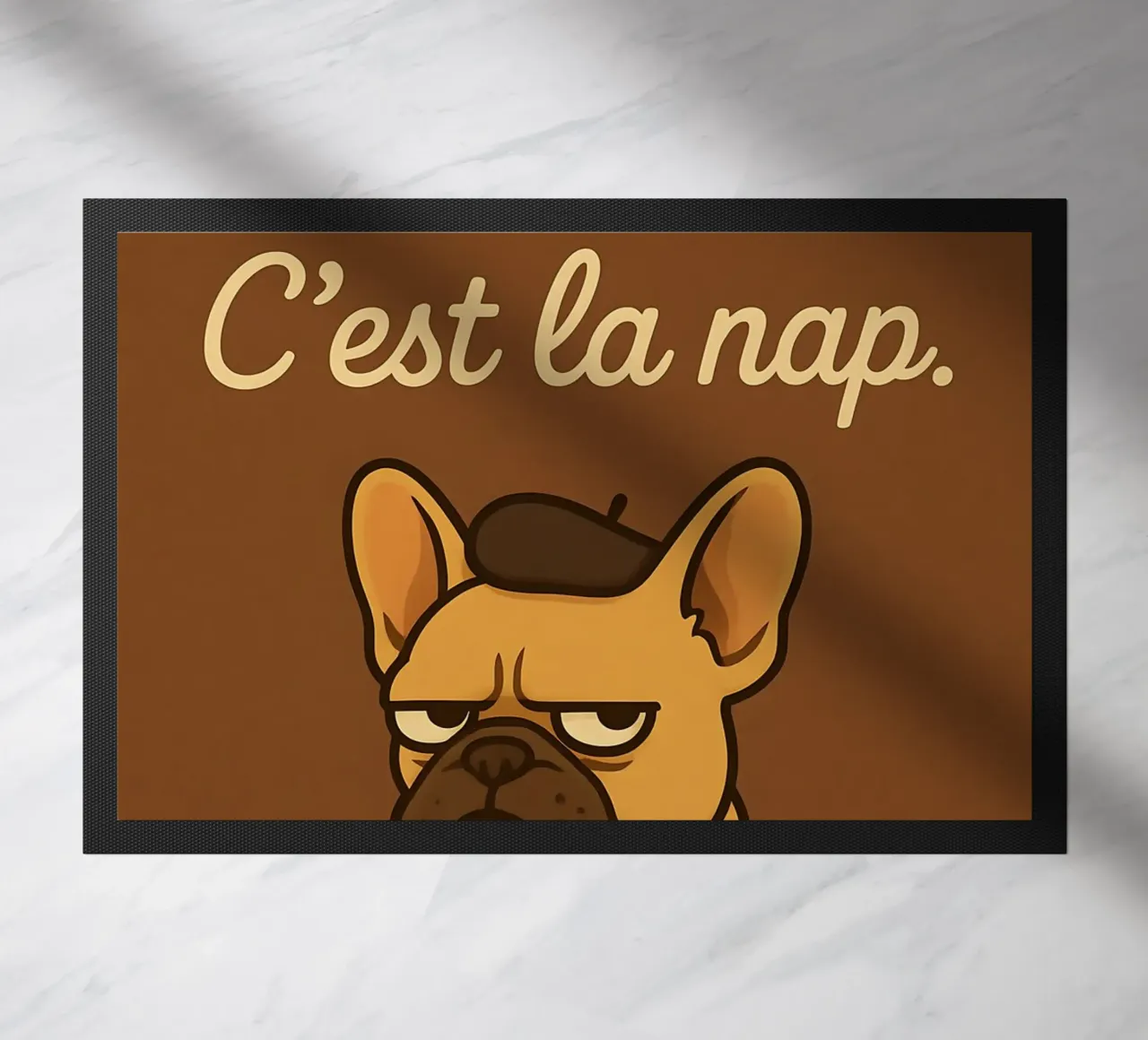 Meme divertente sul bulldog francese zerbino da Funny Humor Art