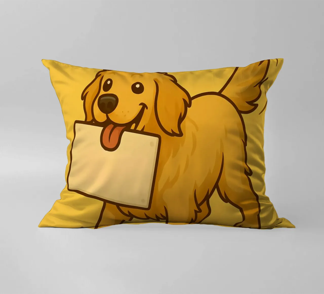 Meme divertente sul Golden Retriever cuscino da Funny Humor Art