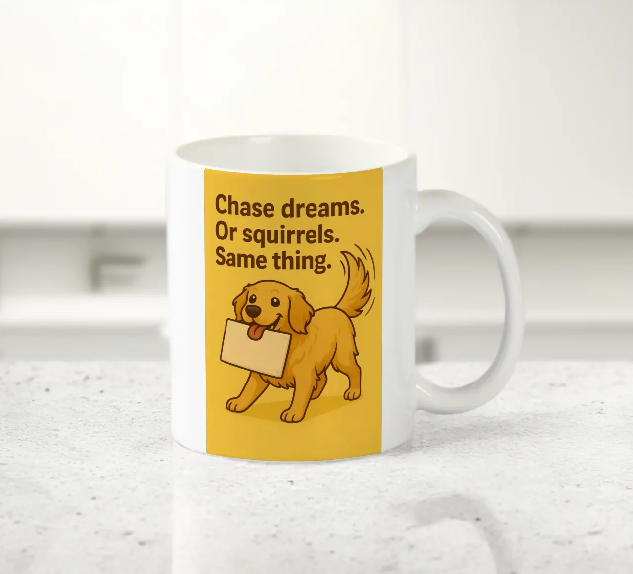 Meme divertente sul Golden Retriever tazza in ceramica da Funny Humor Art