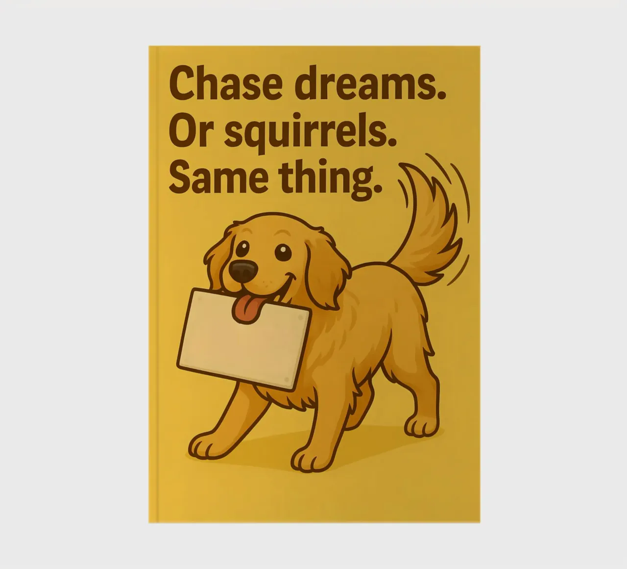 Funny Golden Retriever Meme notebook by Funny Humor Art