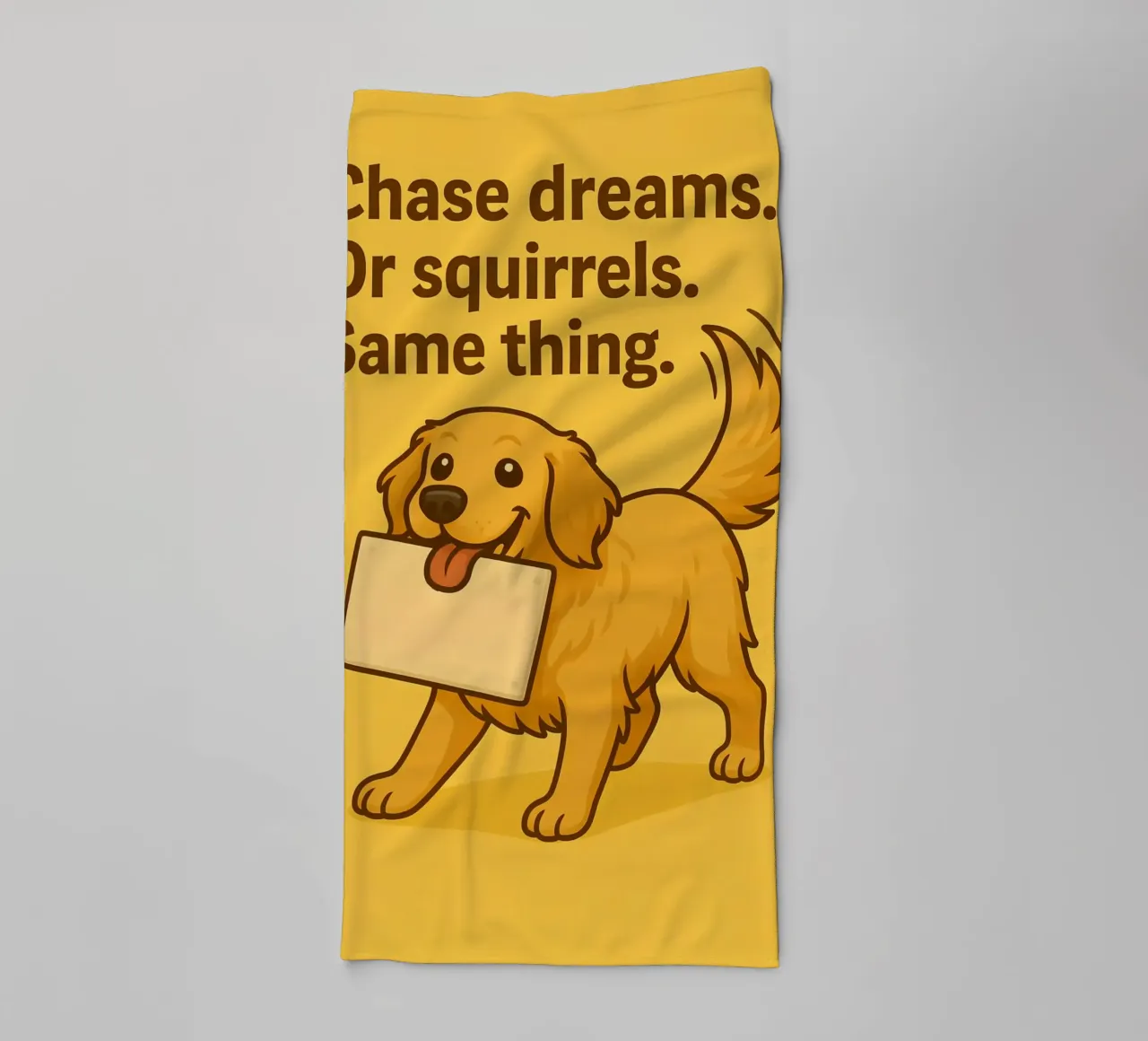Meme divertente sul Golden Retriever asciugamano da bagno da Funny Humor Art