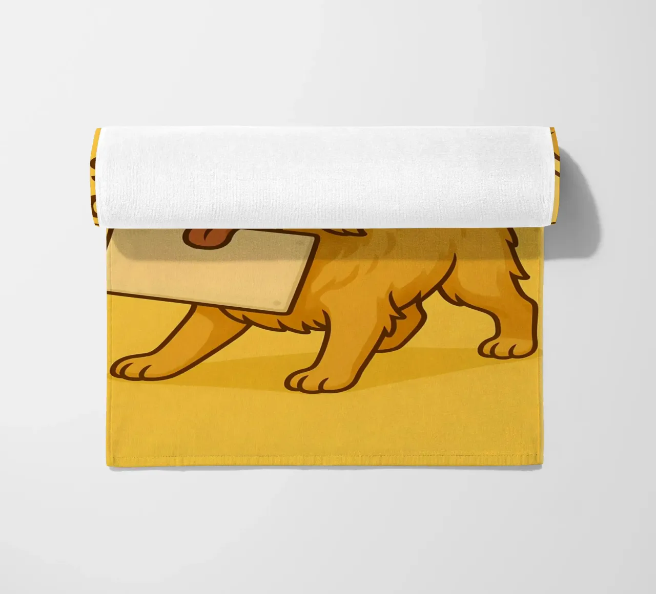 Meme divertente sul Golden Retriever telo mare da Funny Humor Art