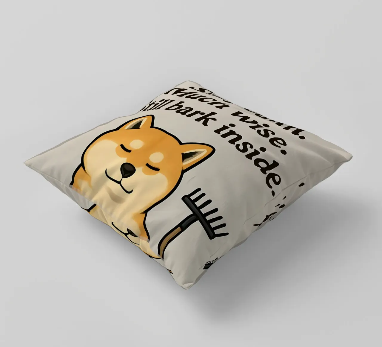 Divertente il meme dello Shiba Inu cuscino da Funny Humor Art