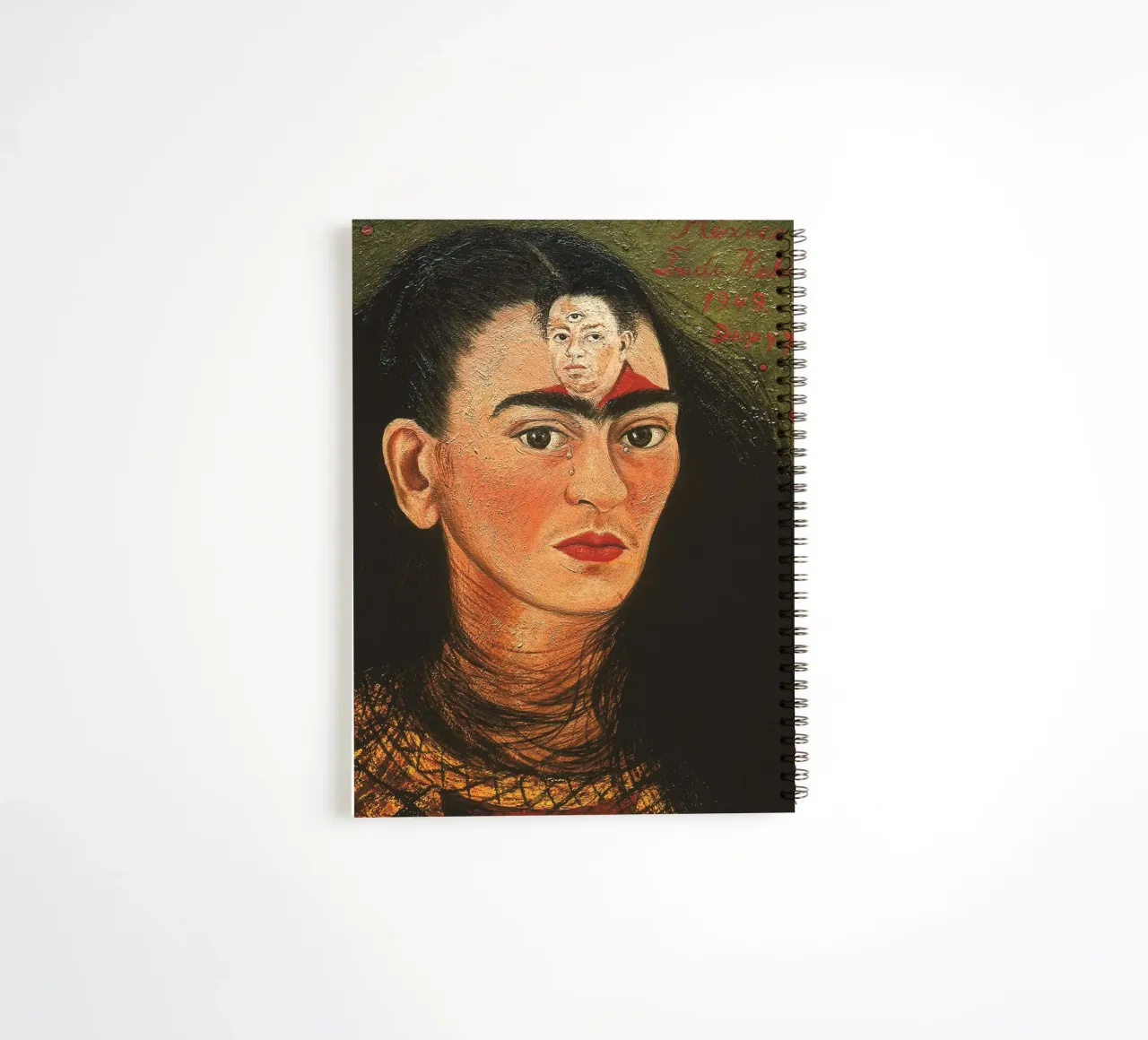 Frida Diego And I spiral notebook by Popo Photograph