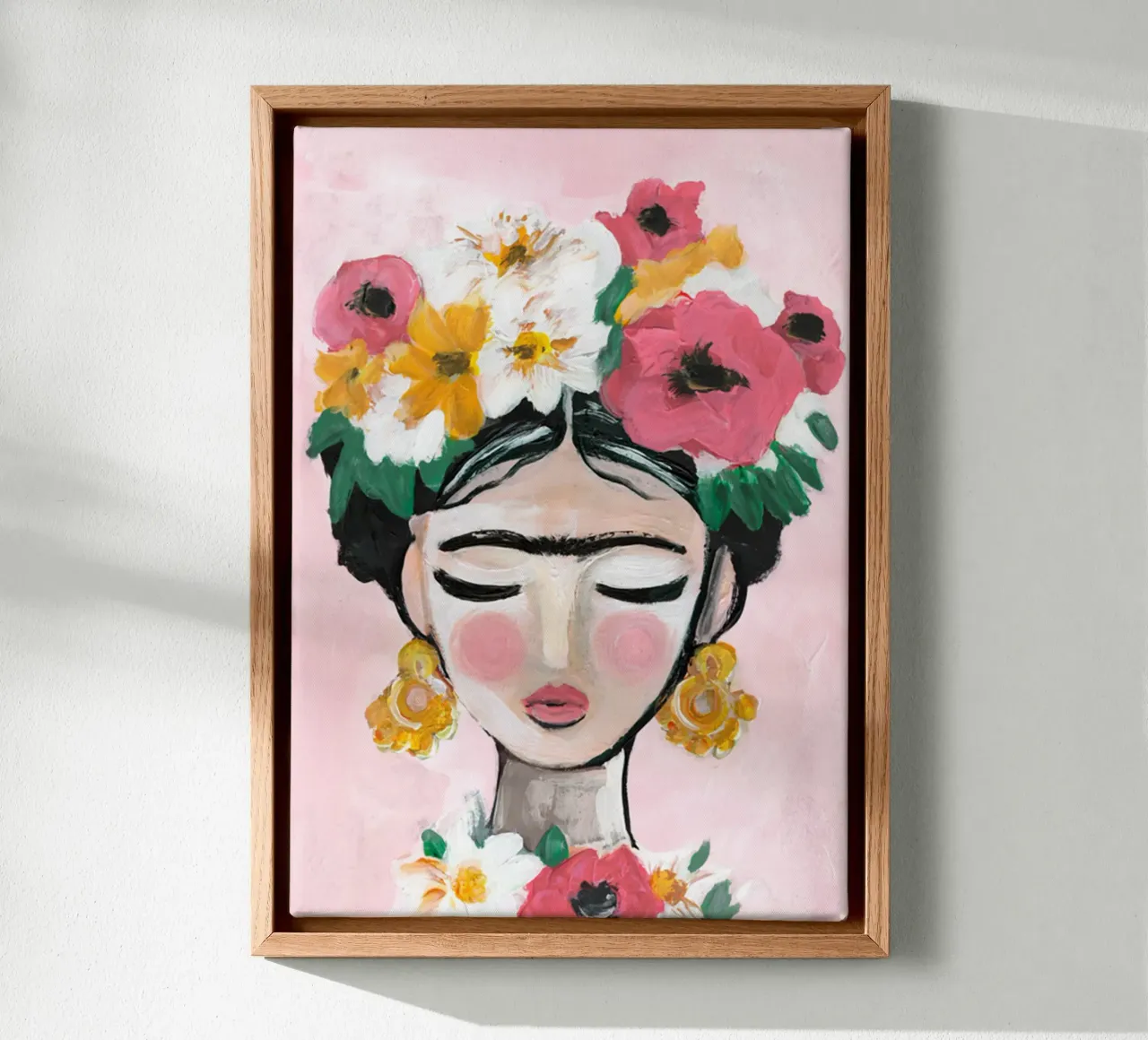 Frida Art Casarella tela con Cornice a cassetta da Popo Photograph